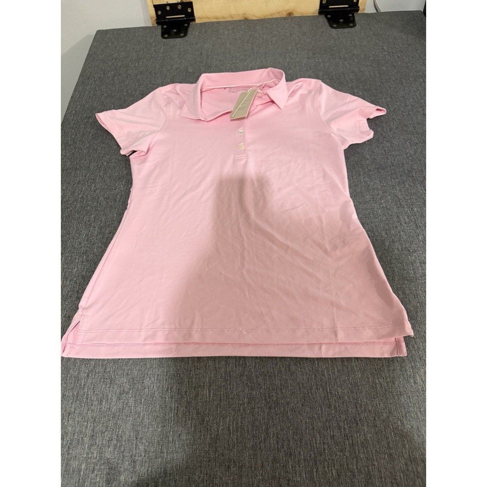 Peter Millar NWT Leoekoos Palm Pink Golf Polo *Nature Valley Embroidered* Sz S